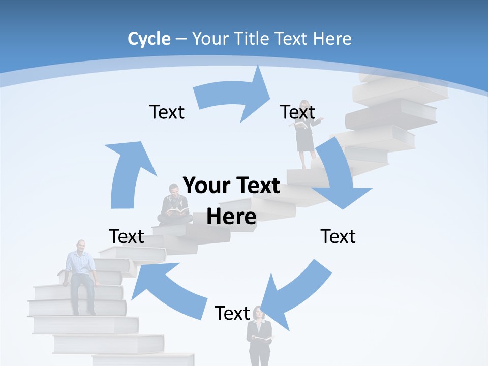 Woman Abstract Standing PowerPoint Template