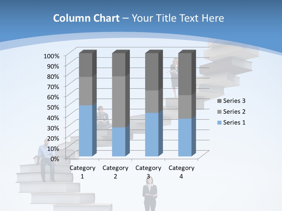 Woman Abstract Standing PowerPoint Template