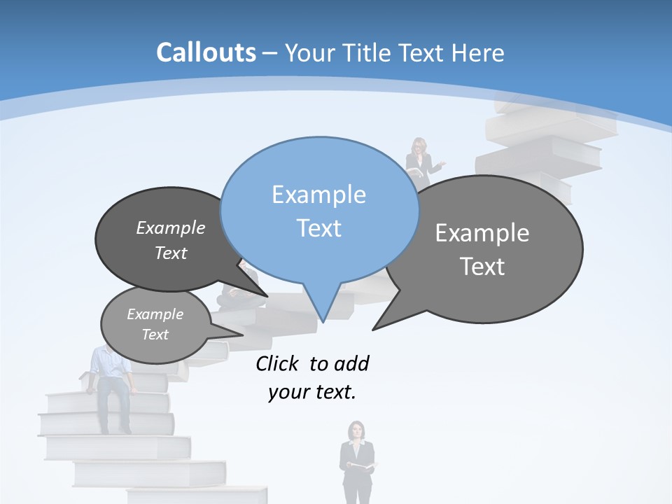 Woman Abstract Standing PowerPoint Template