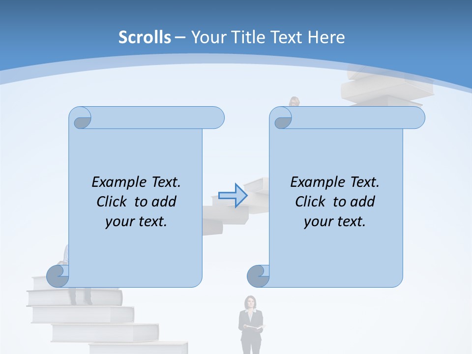 Woman Abstract Standing PowerPoint Template