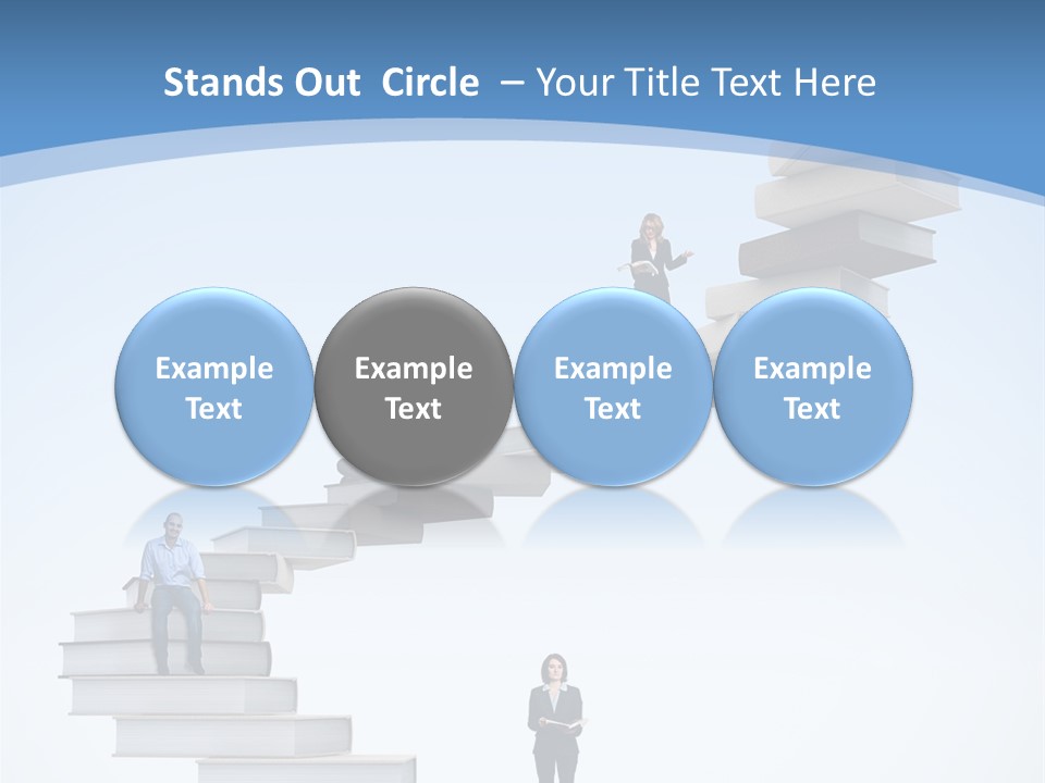 Woman Abstract Standing PowerPoint Template