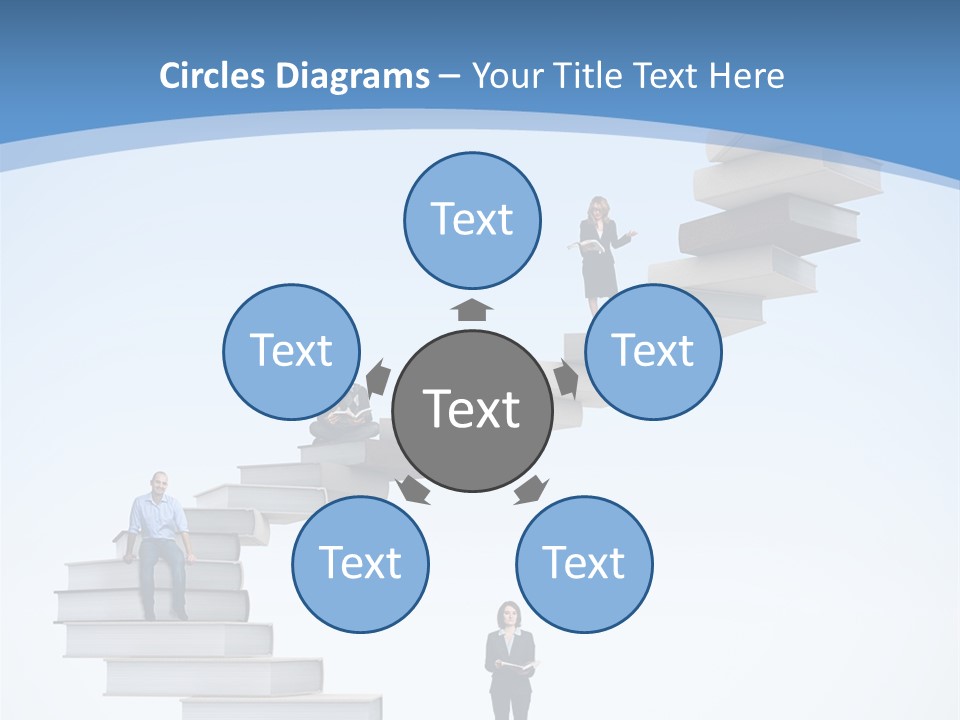 Woman Abstract Standing PowerPoint Template