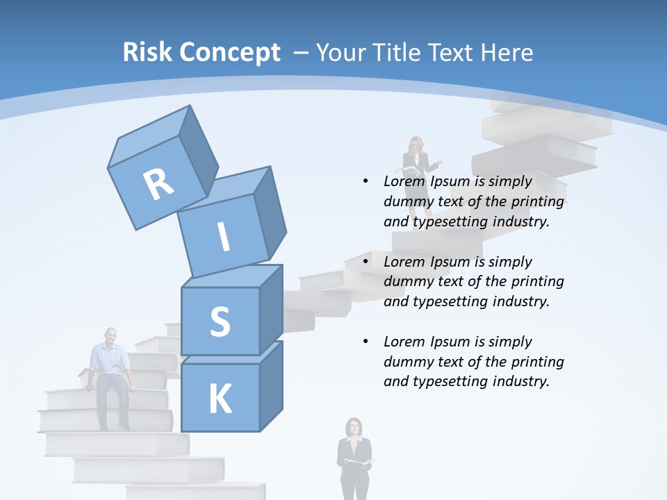 Woman Abstract Standing PowerPoint Template