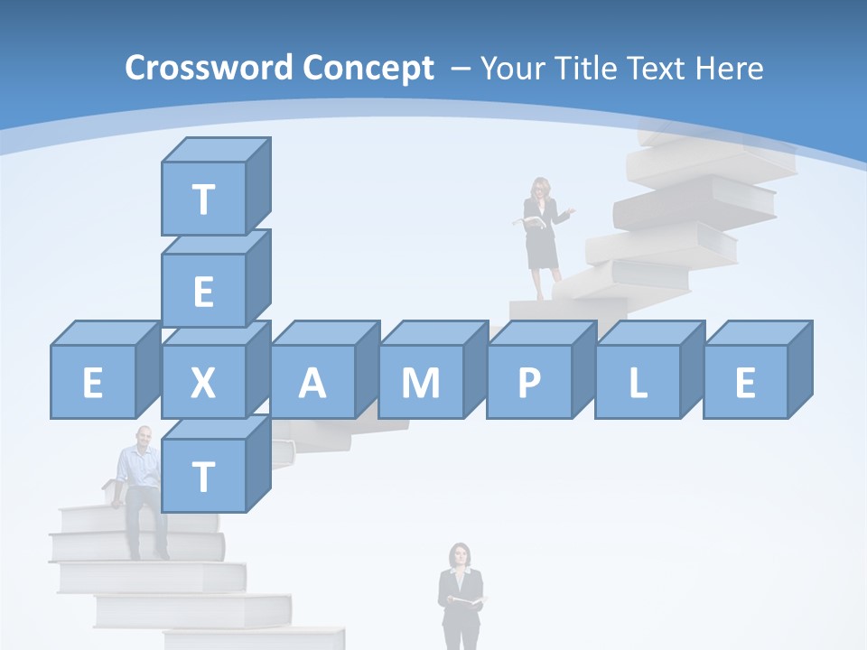 Woman Abstract Standing PowerPoint Template