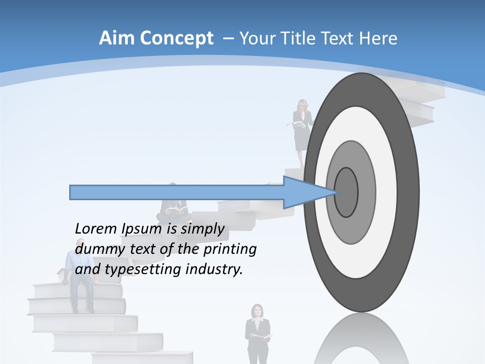 Woman Abstract Standing PowerPoint Template