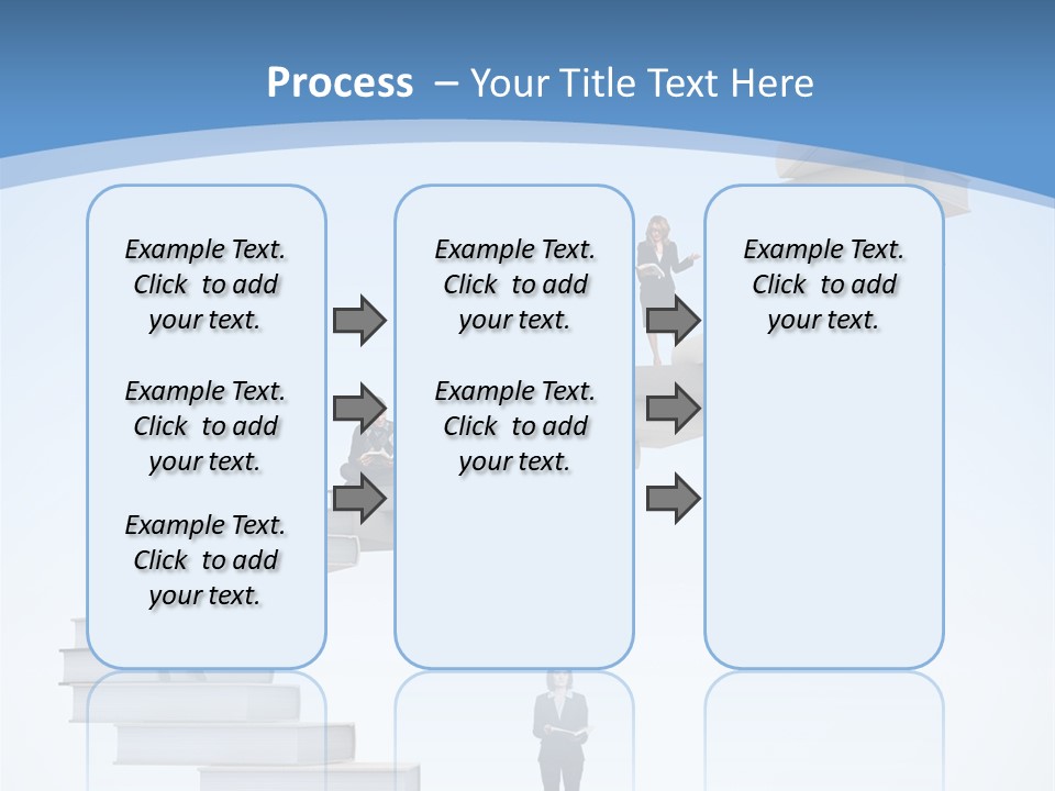 Woman Abstract Standing PowerPoint Template