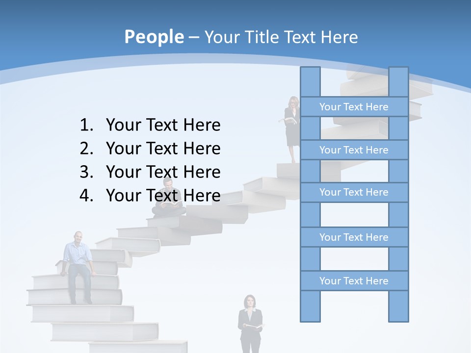 Woman Abstract Standing PowerPoint Template