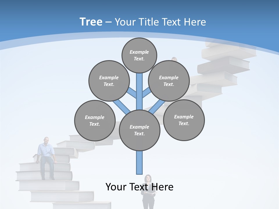 Woman Abstract Standing PowerPoint Template