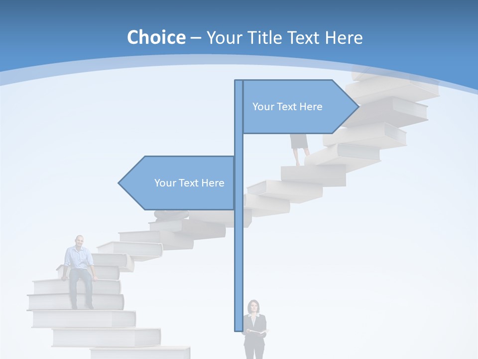 Woman Abstract Standing PowerPoint Template