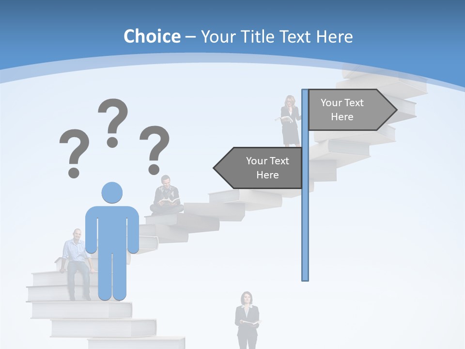 Woman Abstract Standing PowerPoint Template