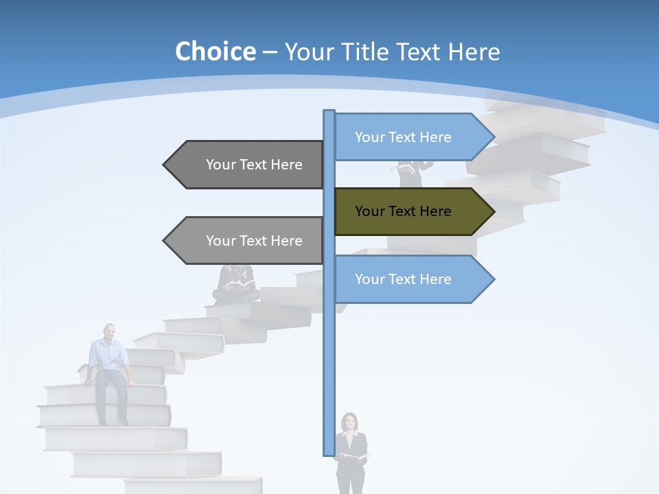 Woman Abstract Standing PowerPoint Template