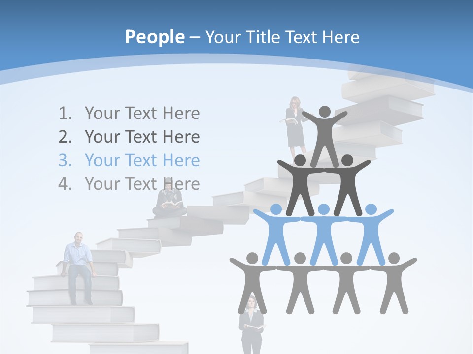 Woman Abstract Standing PowerPoint Template