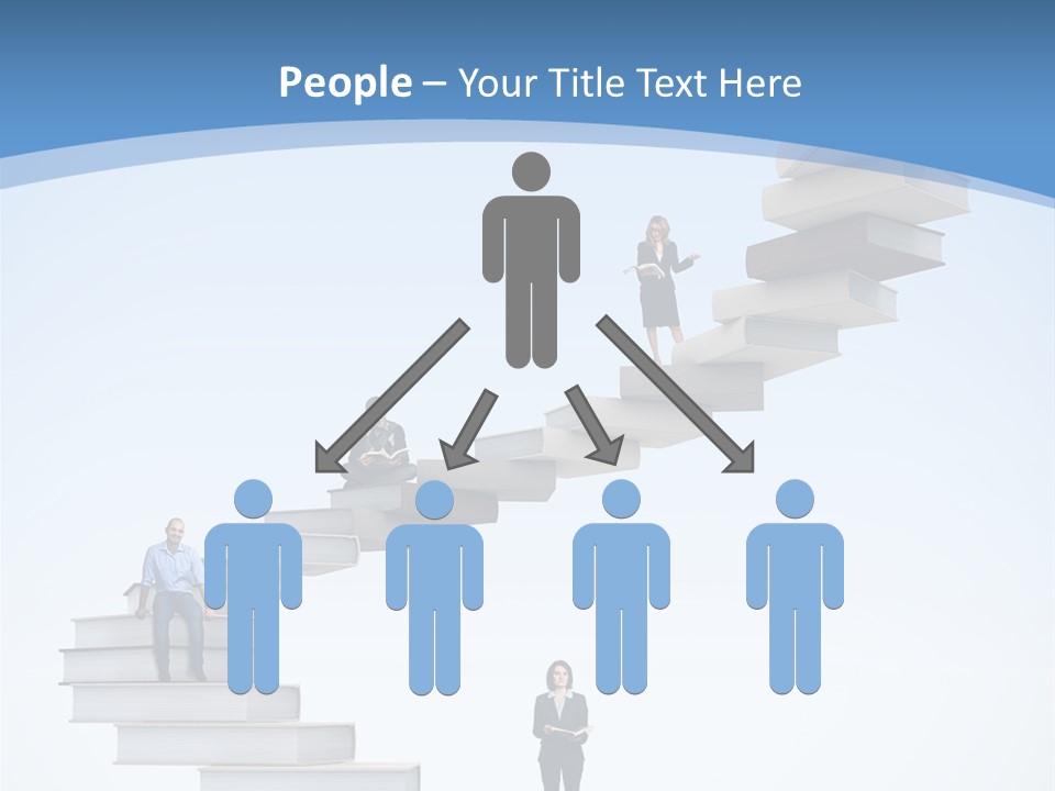 Woman Abstract Standing PowerPoint Template