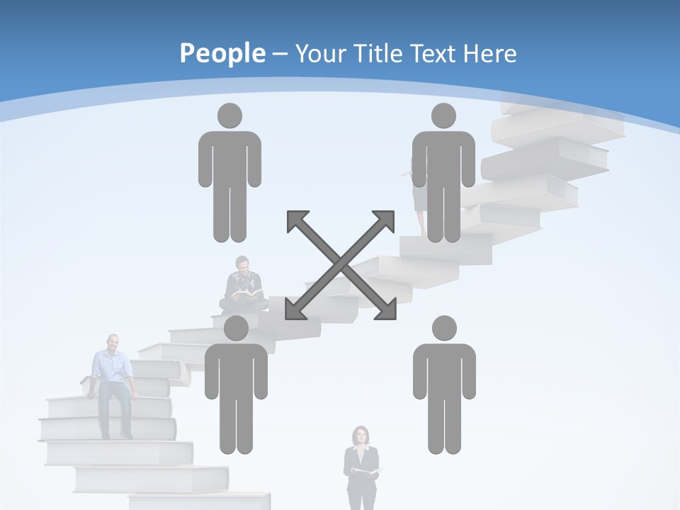 Woman Abstract Standing PowerPoint Template