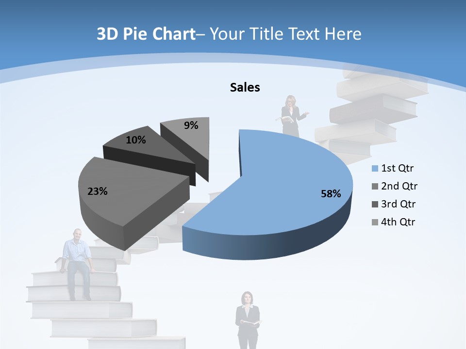 Woman Abstract Standing PowerPoint Template