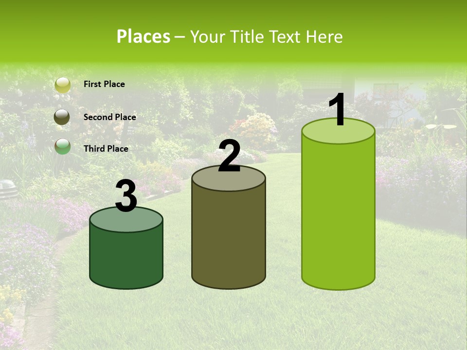 Rhododendron Flower Garden Horticulture PowerPoint Template