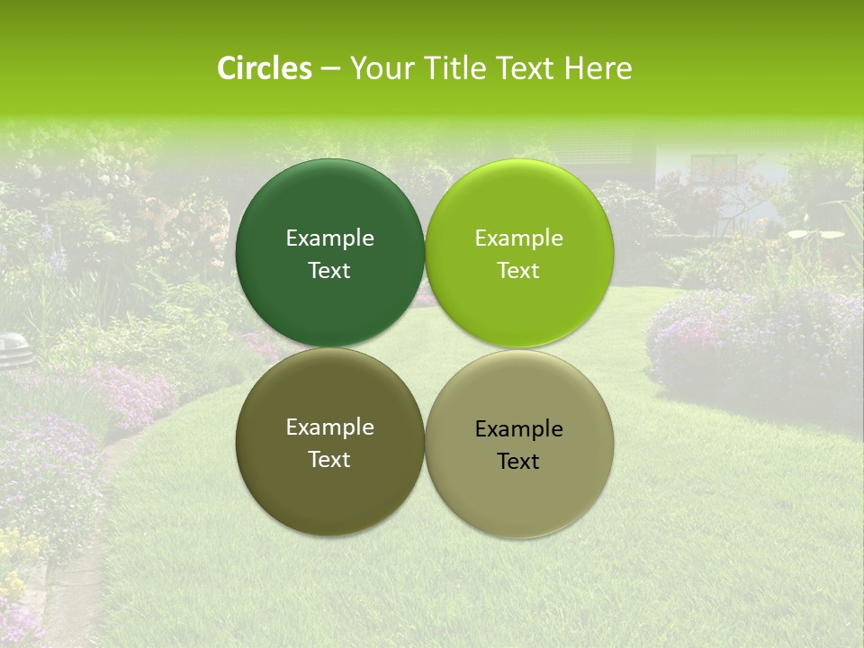 Rhododendron Flower Garden Horticulture PowerPoint Template