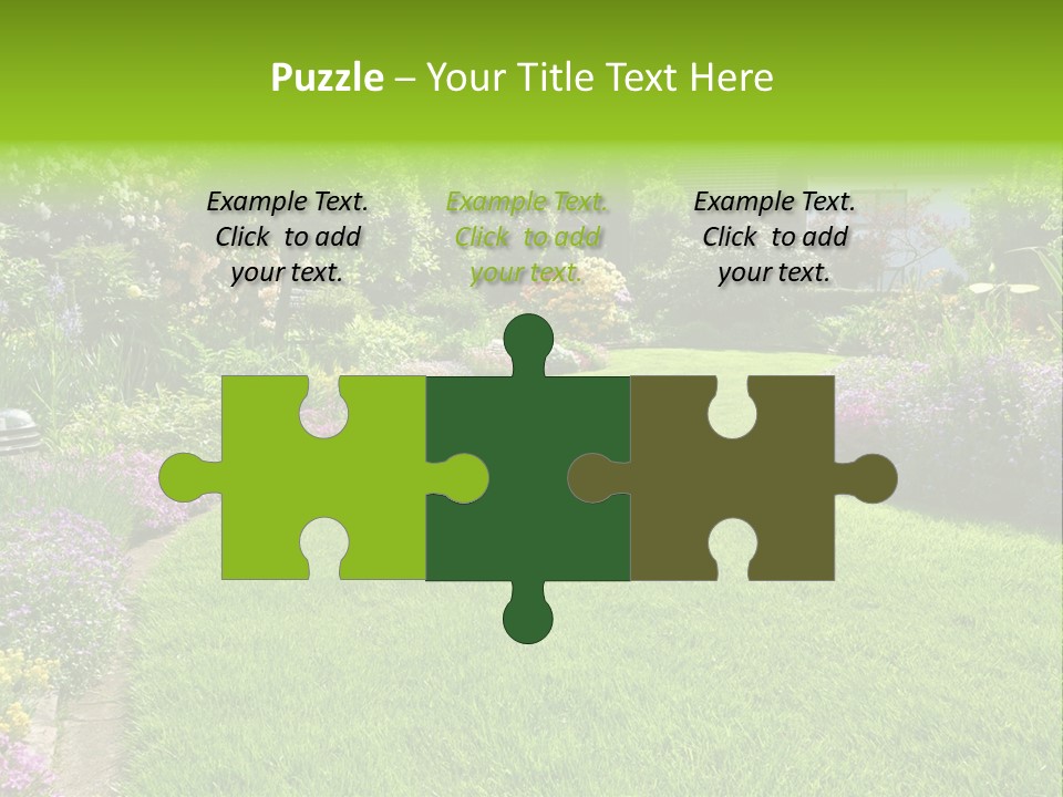 Rhododendron Flower Garden Horticulture PowerPoint Template