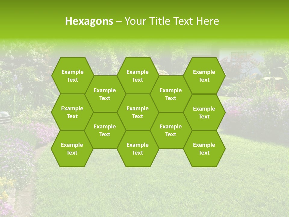 Rhododendron Flower Garden Horticulture PowerPoint Template