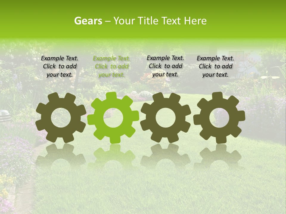 Rhododendron Flower Garden Horticulture PowerPoint Template