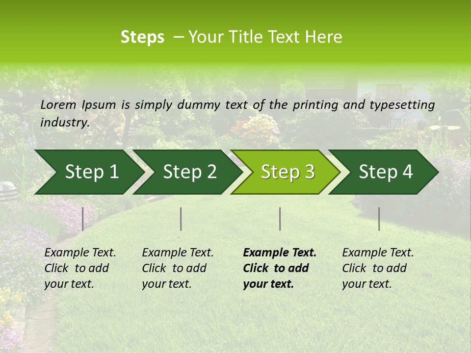 Rhododendron Flower Garden Horticulture PowerPoint Template