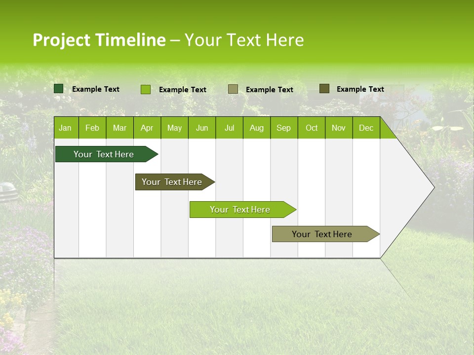 Rhododendron Flower Garden Horticulture PowerPoint Template