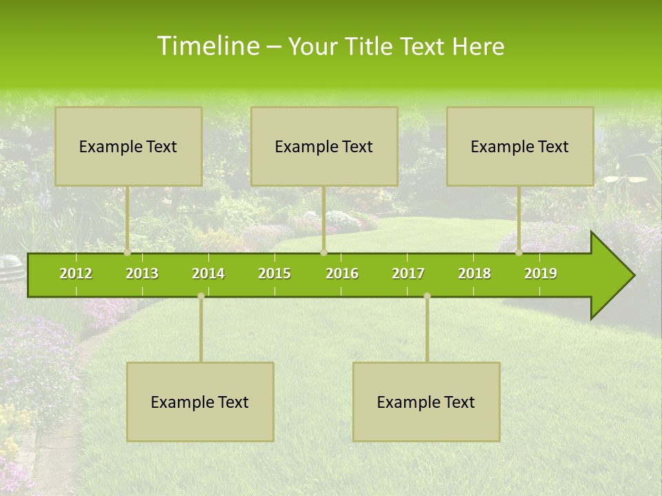 Rhododendron Flower Garden Horticulture PowerPoint Template