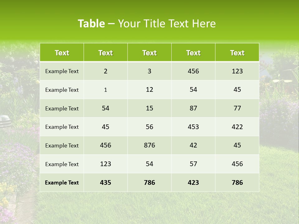 Rhododendron Flower Garden Horticulture PowerPoint Template