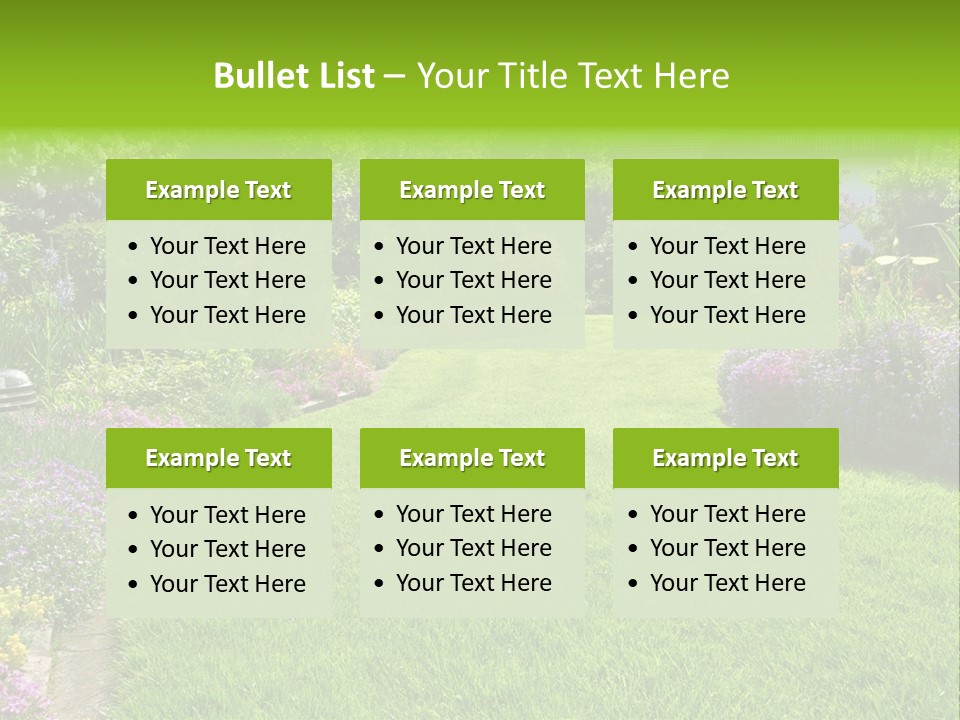 Rhododendron Flower Garden Horticulture PowerPoint Template