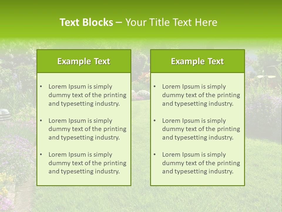 Rhododendron Flower Garden Horticulture PowerPoint Template