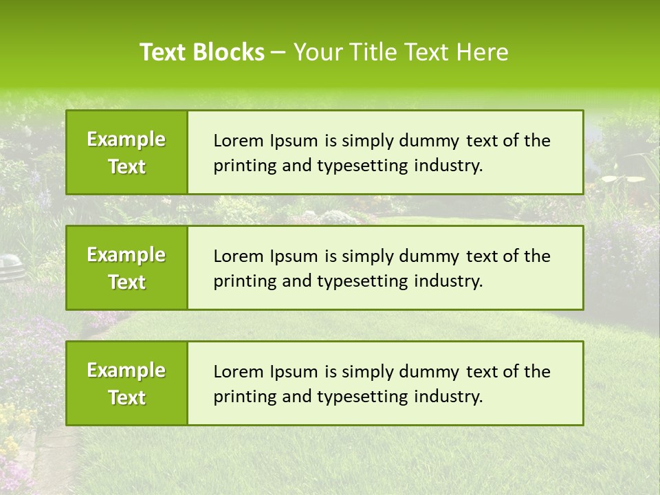 Rhododendron Flower Garden Horticulture PowerPoint Template