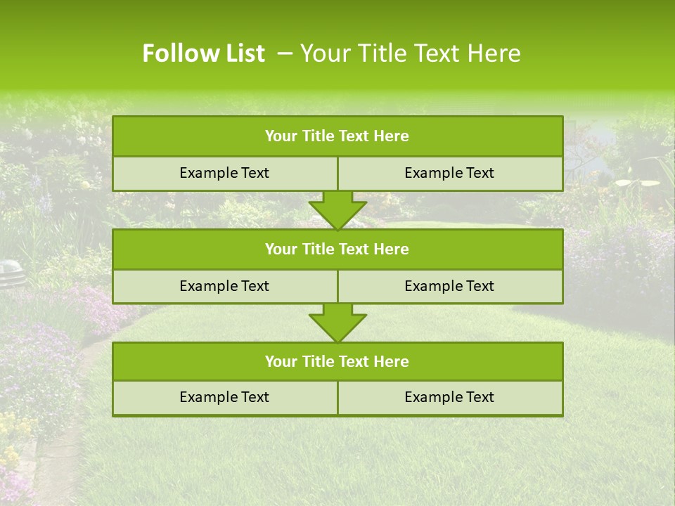 Rhododendron Flower Garden Horticulture PowerPoint Template