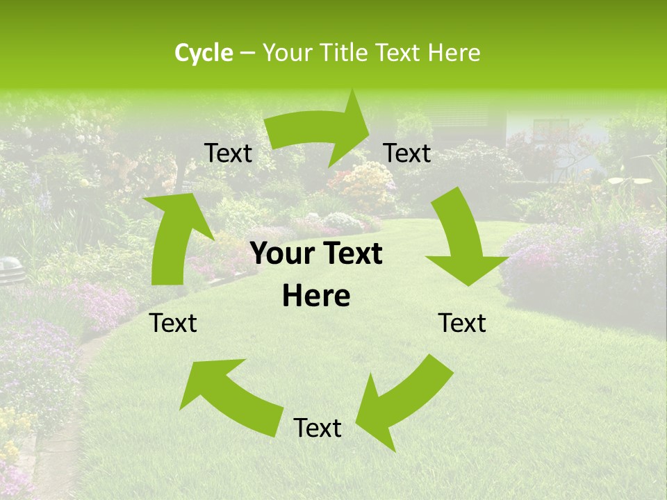 Rhododendron Flower Garden Horticulture PowerPoint Template