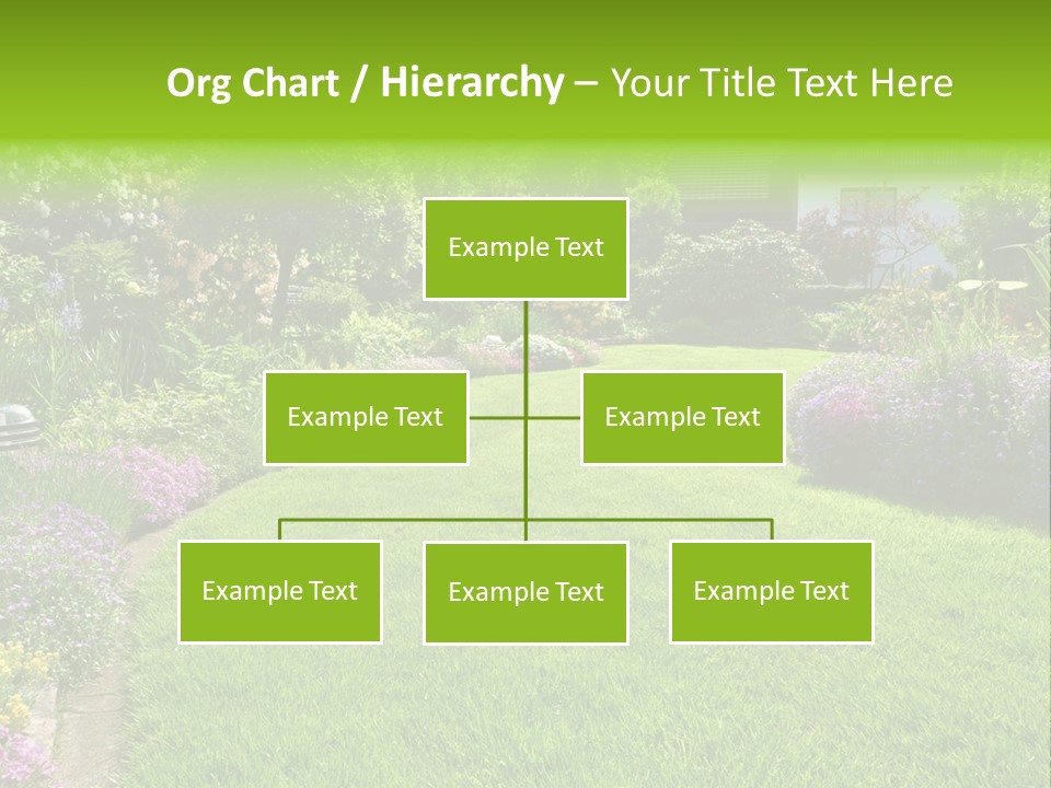 Rhododendron Flower Garden Horticulture PowerPoint Template