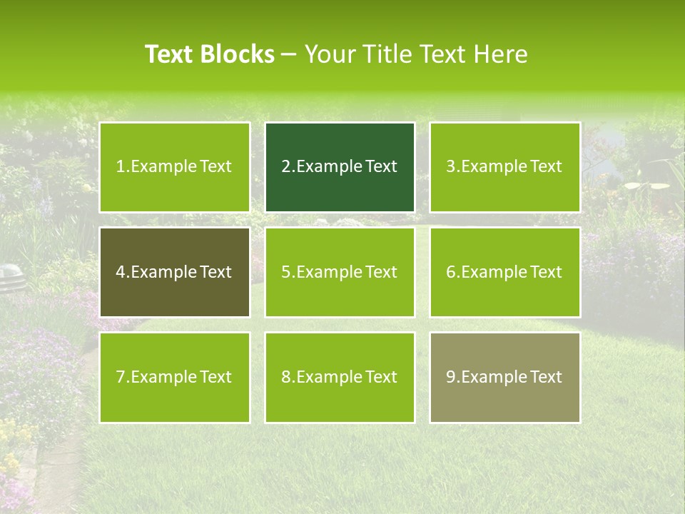 Rhododendron Flower Garden Horticulture PowerPoint Template