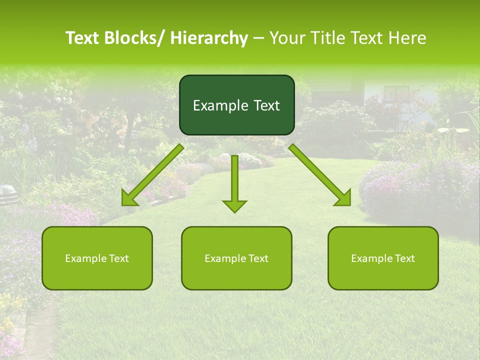 Rhododendron Flower Garden Horticulture PowerPoint Template