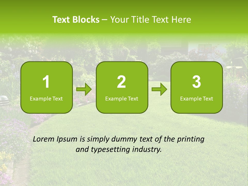Rhododendron Flower Garden Horticulture PowerPoint Template