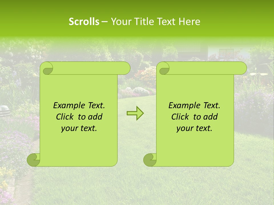 Rhododendron Flower Garden Horticulture PowerPoint Template