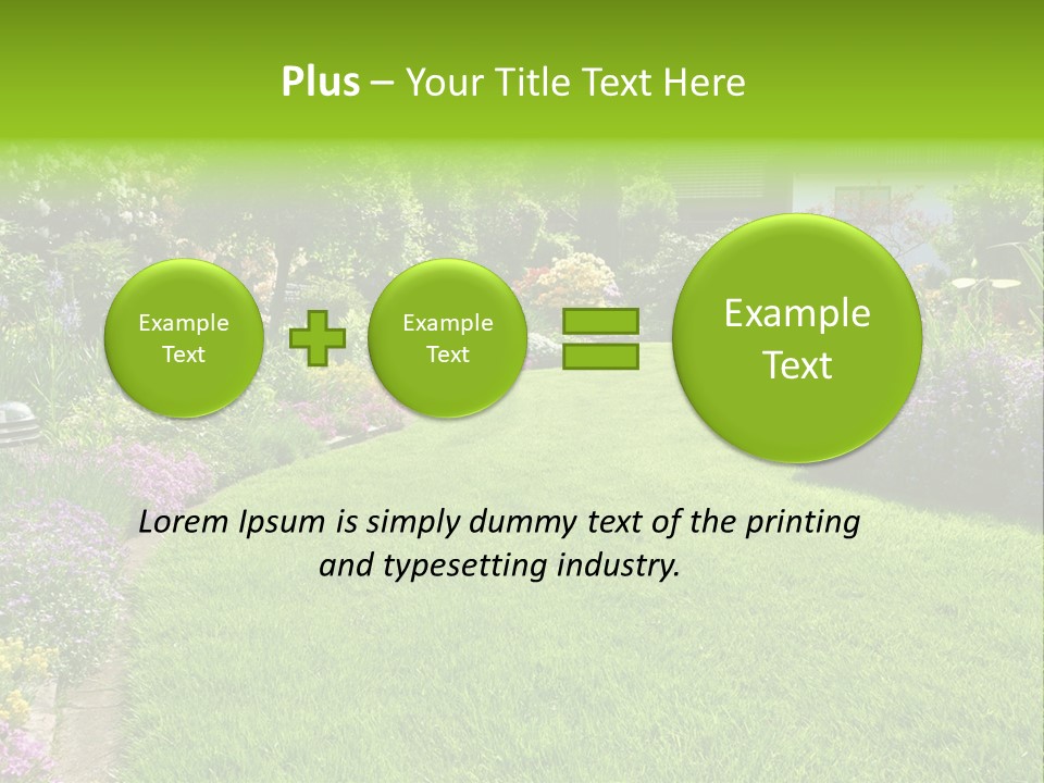 Rhododendron Flower Garden Horticulture PowerPoint Template