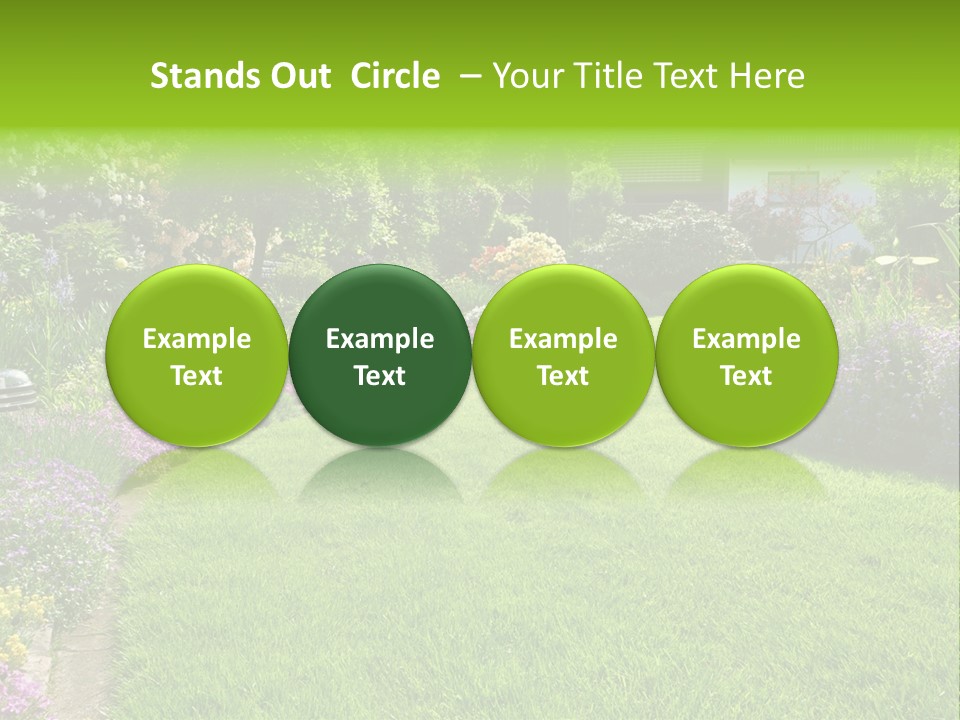 Rhododendron Flower Garden Horticulture PowerPoint Template