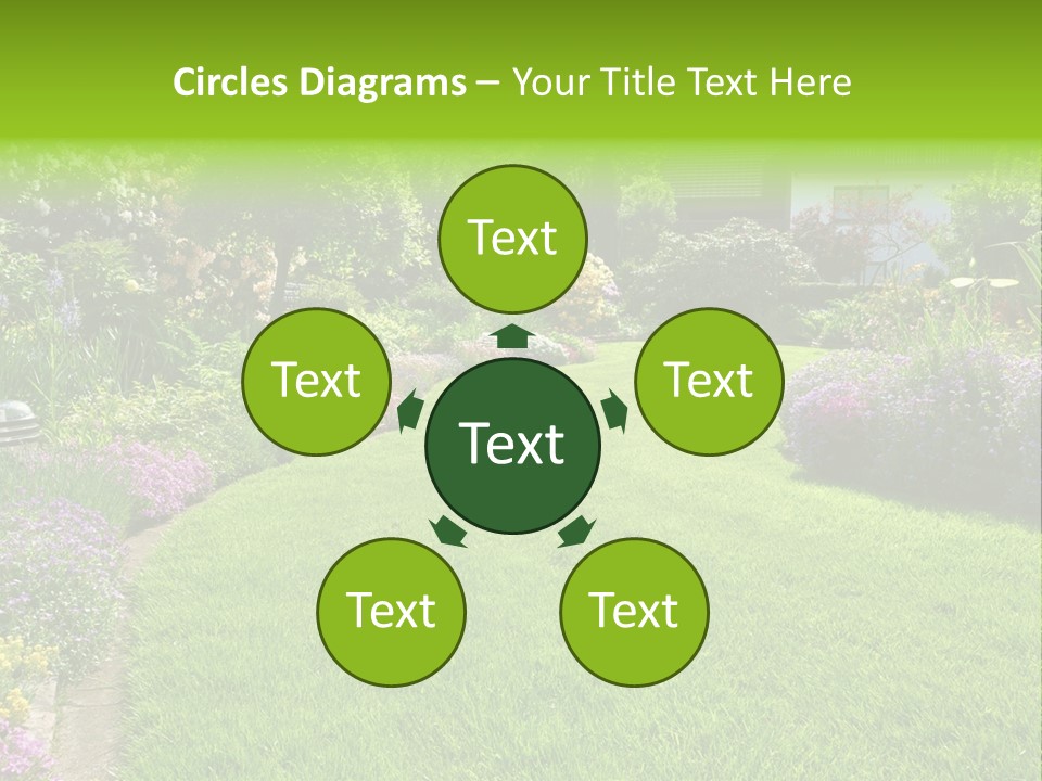 Rhododendron Flower Garden Horticulture PowerPoint Template