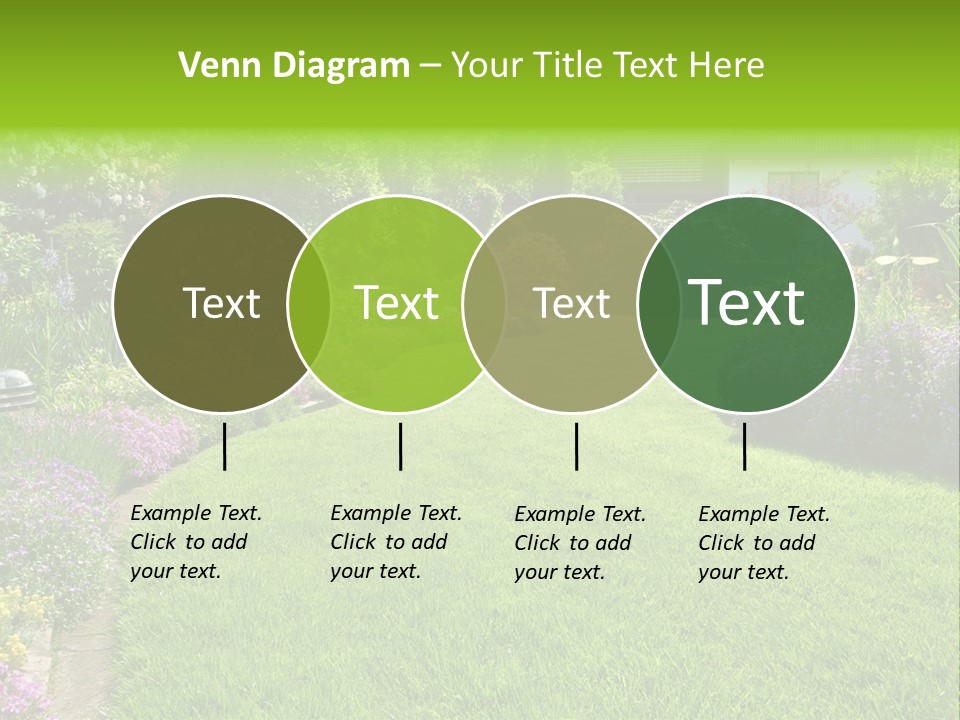 Rhododendron Flower Garden Horticulture PowerPoint Template