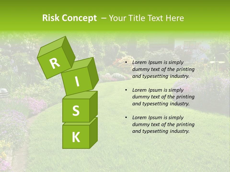 Rhododendron Flower Garden Horticulture PowerPoint Template