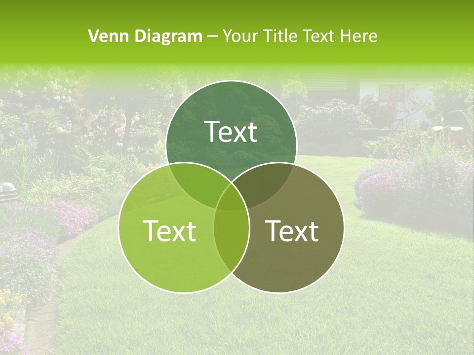 Rhododendron Flower Garden Horticulture PowerPoint Template