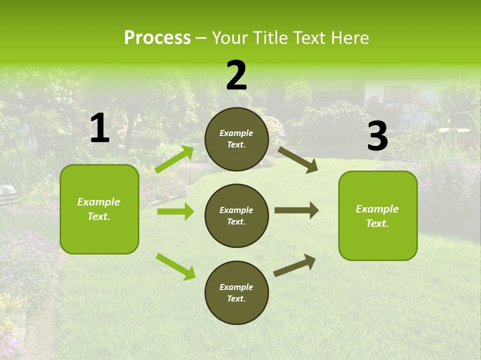 Rhododendron Flower Garden Horticulture PowerPoint Template