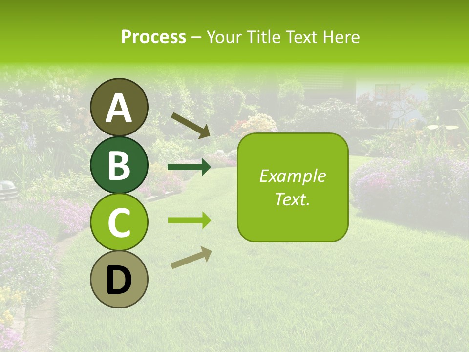 Rhododendron Flower Garden Horticulture PowerPoint Template