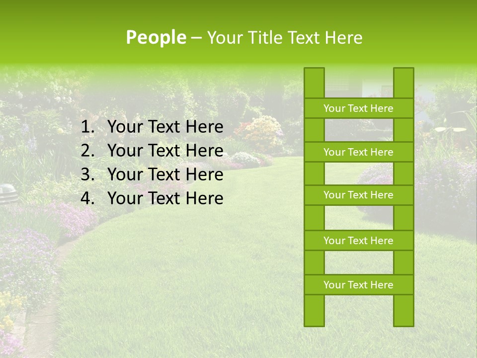 Rhododendron Flower Garden Horticulture PowerPoint Template