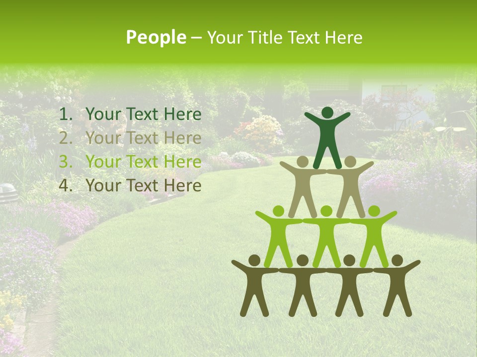 Rhododendron Flower Garden Horticulture PowerPoint Template