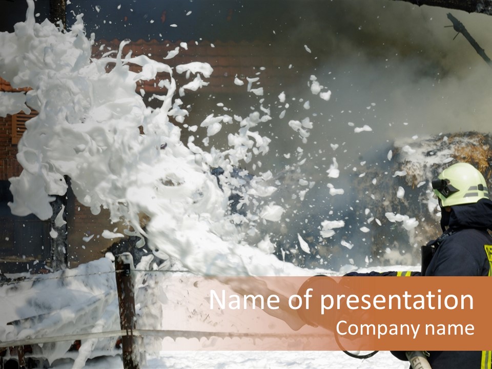 Rescue Barn Oxygen PowerPoint Template