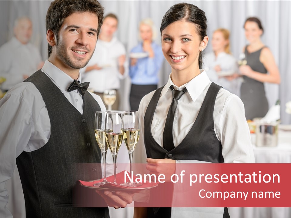 Businesswoman  Buffet PowerPoint Template